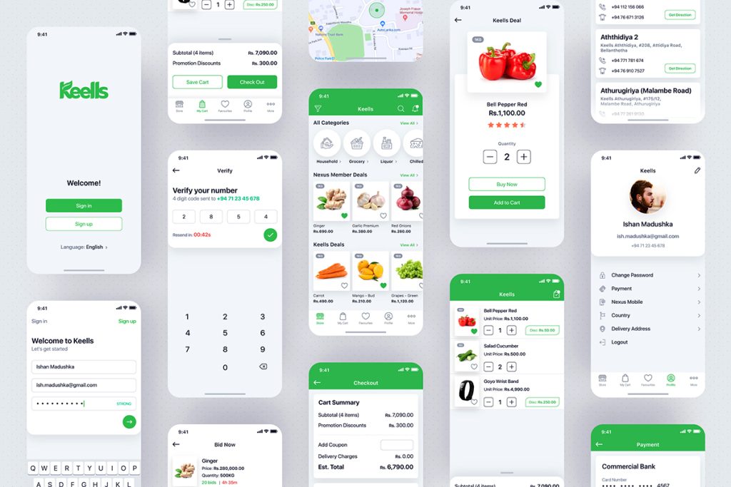 Free Flutter Grocery UI Kit - OverHive