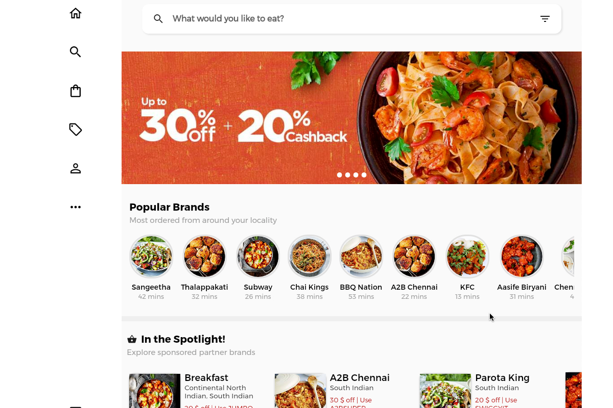 Swiggy UI - Food & Grocery Delivery
