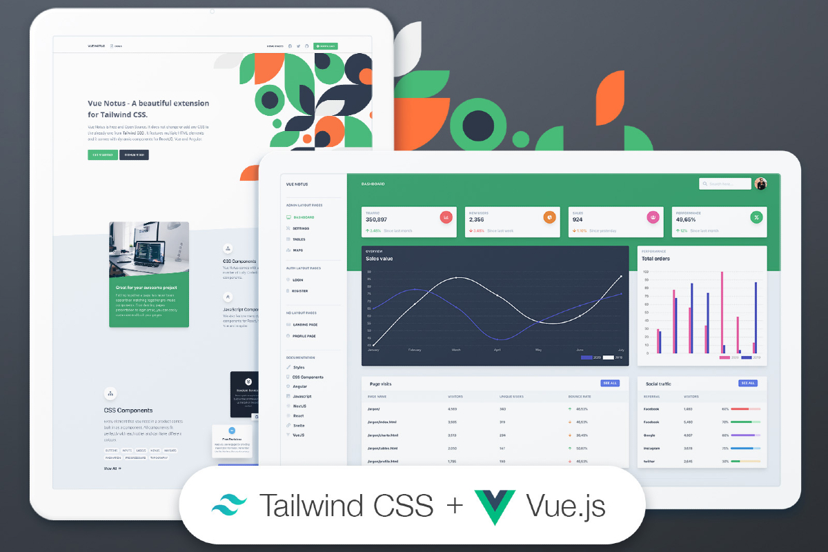 Vue Notus - Free Tailwind CSS UI Kit and Admin