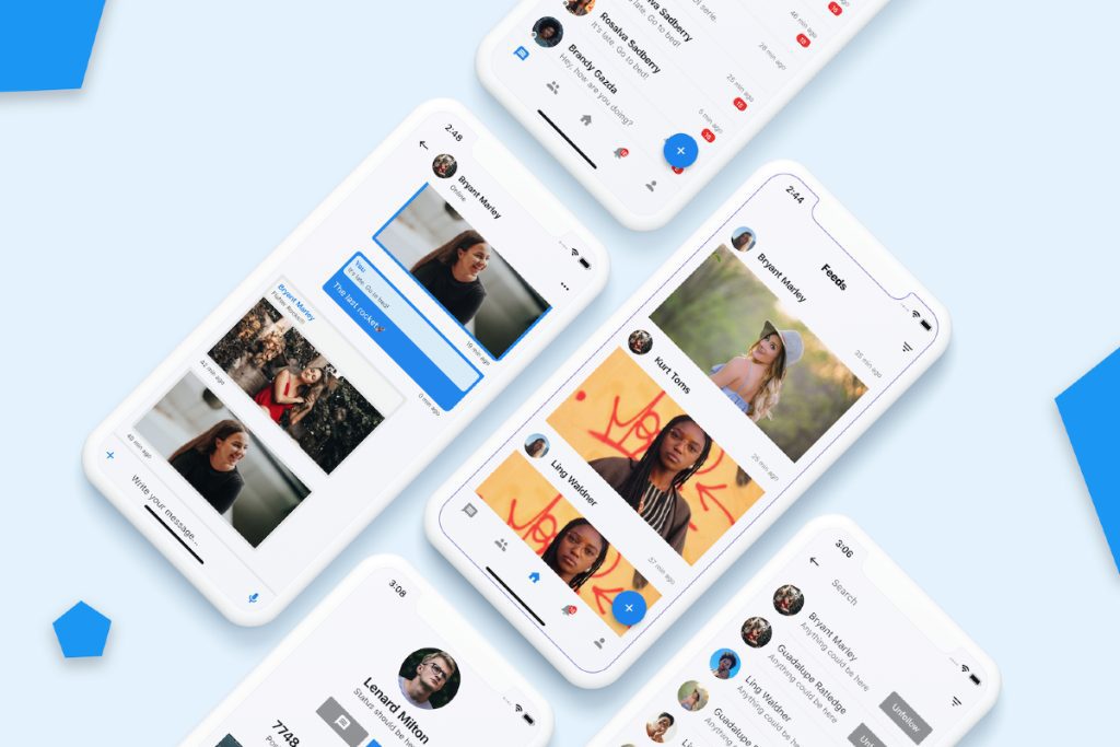 Free Flutter Social Media App UI Kit - OverHive
