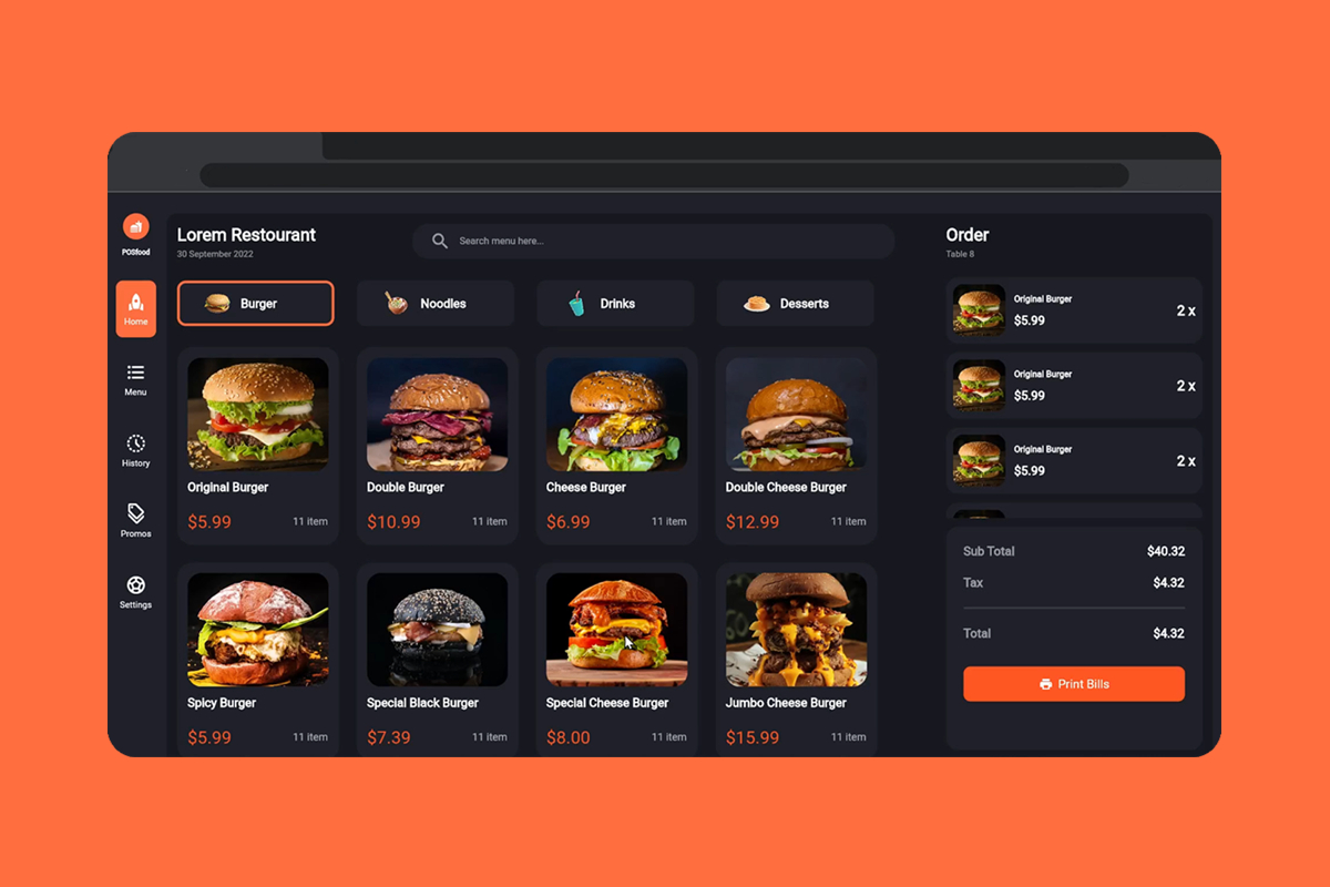 Free Flutter Pos App Ui Overhive
