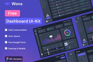 Wons - Free Flutter Admin Dashboard UI Kit